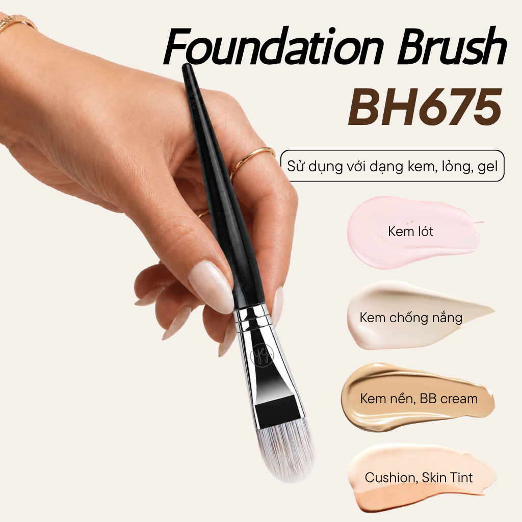 Cọ Tán Nền BH Cosmetics Foundation Brush BH675